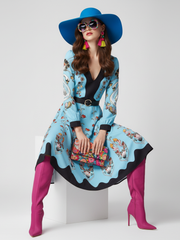 Waist-Cinched Floral Dress, The Met | Women - BYMANYC ® New York