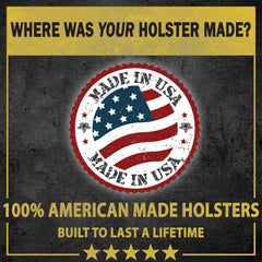 Suede Leather IWB Holster – Small Size | Made in USA