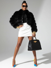 Short Faux Fur Jacket For Women, Flatiron, BYMANYC New York.