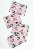 Xela Light Pink Jaspe Cocktail Napkins Set of 4