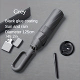 Windproof 20-Rib Folding Umbrella | Automatic, Reinforced, Stylish Grip