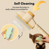 Paw Comb Self-Cleaning Pet Grooming Comb | Fine-Tooth Fur Remover for Cats & Small Dogs