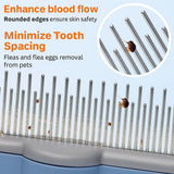 Paw Comb Self-Cleaning Pet Grooming Comb | Fine-Tooth Fur Remover for Cats & Small Dogs