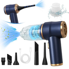 Clean Jet 2-in-1 Cordless Vacuum & Air Duster | 50,000 RPM Handheld Cleaner with HEPA Filter