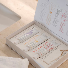 Bambini Organics Paris Baby Care Set – Natural Shampoo, Shower Gel, Lotion & Soap in Storybook Box