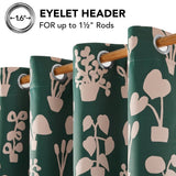 Bohome Foliage Blackout Curtains