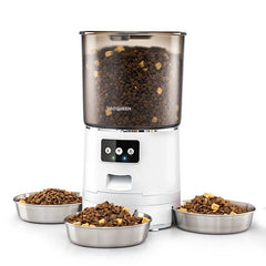 Smart 3-Bowl WiFi Multi-Pet Feeding System | 6L Capacity · Individual Portion Control · 2-Way Audio