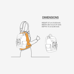 COUTURE Eco Backpack – Pink & White Edition | BYMANYC ® New York - Marcapon