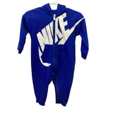 Nike Toddler One-Piece Full Zip Cotton Blend Sleeper Hoodie — Pre-Owned, 12 Months