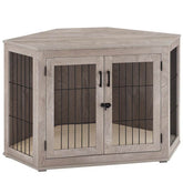 Dereham Furniture Corner Dog Crate with Cushion - Marcapon