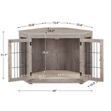 Dereham Furniture Corner Dog Crate with Cushion - Marcapon