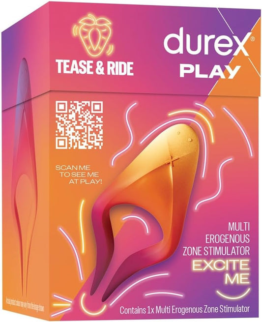 Durex Çok Fonksiyonlu Erojen Bölge Uyarıcı Vibratör & Penis Halkası