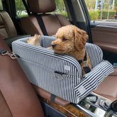Center Console Dog Car Seat for Small Dogs – Comfort Travel Carrier Bed