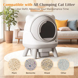 Smart Self-Cleaning Automatic Cat Litter Box with App Control & Health Tracking
