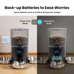 Smart 3-Bowl WiFi Multi-Pet Feeding System | 6L Capacity · Individual Portion Control · 2-Way Audio