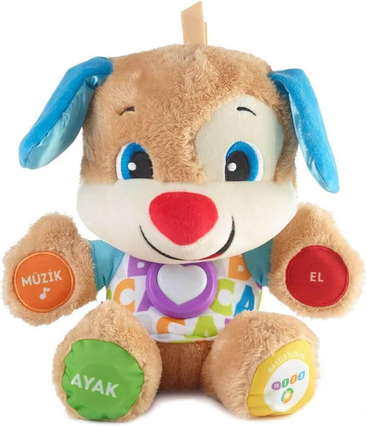 Fisher-Price Eğitici Köpekçik – Konuşan, müzik çalan ve ışıklı bebek oyuncağı