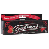 Box of Good Head Oral Delight Gel with strawberry flavor on a white background
