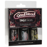 GoodHead Tingle Drops assorted flavours 3 pack edible oral enhancer set