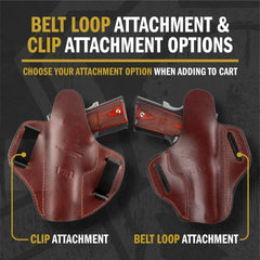 Ultimate Leather Holster 2 Slot OWB | Made in USA | Lifetime Warranty | Fits most 1911 Style Handguns