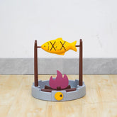 Interactive Cat Treat Dispenser & Slow Feeder – Grilled Fish Puzzle Toy - Marcapon