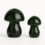 Kabamba Jasper Mushroom – Whimsical Green Crystal Carving (Sold by Piece)