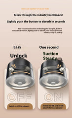 MagniHold DuoFold Magnetic Phone Holder | Vacuum Suction & N52 Magnet for Car, Desk & Home