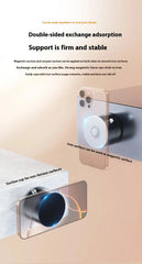 MagniHold DuoFold Magnetic Phone Holder | Vacuum Suction & N52 Magnet for Car, Desk & Home