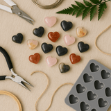 Mixed Crystal Hearts – Sold by the Pound | Hand-Carved Mini Hearts