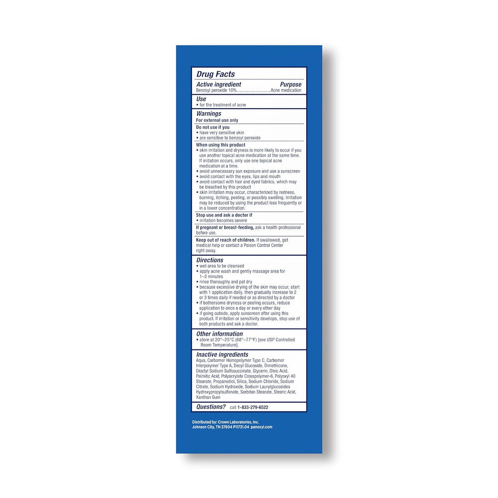 PanOxyl %10 benzoil peroksit içeren akne karşıtı köpük temizleyici 156 g