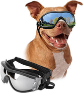PETLESO Dog Goggles Large Breed, Large Dog Sunglasses Eye Protection for Dogs Windproof Goggles for Medium Large Dog Riding Biking Driving, Black - Marcapon