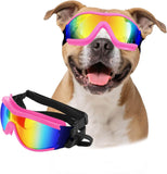 PETLESO Dog Goggles Large Breed, Large Dog Sunglasses Eye Protection for Dogs Windproof Goggles for Medium Large Dog Riding Biking Driving, Black - Marcapon