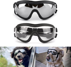 PETLESO Dog Goggles Large Breed, Large Dog Sunglasses Eye Protection for Dogs Windproof Goggles for Medium Large Dog Riding Biking Driving, Black - Marcapon