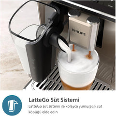 Philips 5500 serisi tam otomatik espresso kahve makinesi LatteGo ve 20 tarif ile