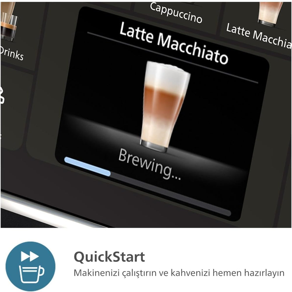 Philips 5500 serisi tam otomatik espresso kahve makinesi LatteGo ve 20 tarif ile