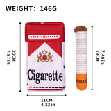 PuffPlay Cigarette Toy | Interactive Squeaky Dog Toy with Treat Box