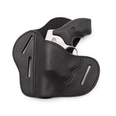 The Ultimate Leather Gun Holster | 3 Slot Pancake Style Belt Holster | Handmade in the USA! | J-Frame & 38 special - Lifetime Warranty