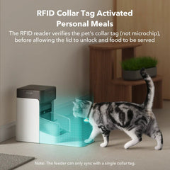 RFID Automatic Smart Feeder for Pets – App - Controlled Individual Feeding - Marcapon