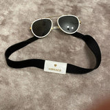 Pre-Owned Versace 2232 Black Unisex Sunglasses – Excellent Condition