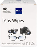 ZEISS Pre-Moistened Lens Cleaning Wipes – Anti-Fog, Streak-Free, Safe for Coated Glasses & Screens – 80 to 600 Count