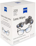 ZEISS Pre-Moistened Lens Cleaning Wipes – Anti-Fog, Streak-Free, Safe for Coated Glasses & Screens – 80 to 600 Count