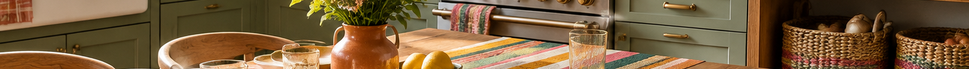 How to Add Color to Your Kitchen with Woven Textiles