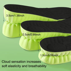 Height Increasing Insoles – Unisex Shock-Absorbing, Anti-Slip & Sweat-Resistant Inserts