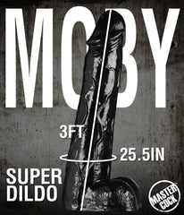 Moby Huge 3 Foot Tall Super Dildo – Black Giant Display Piece [Contact Us to Order]