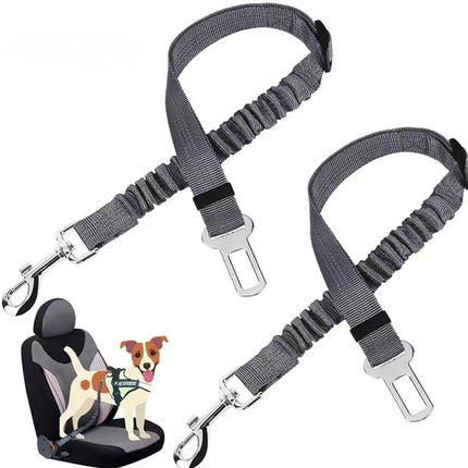 Dog Seat Belt Harness | Adjustable Nylon Safety Car Belt for Pets