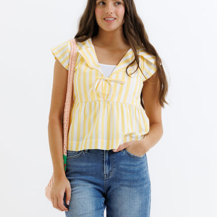 Sunshine Stripe Top — Final Sale