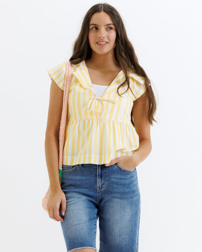 Sunshine Stripe Top — Final Sale