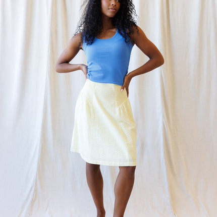Off The Clock Cotton Jacquard Skirt