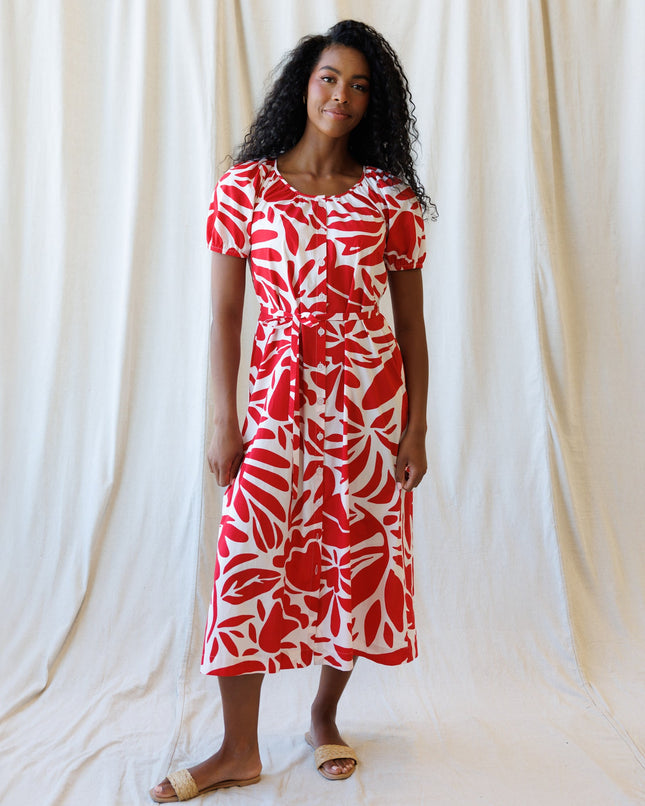 Vitamin Sea Botanical Belted Maxi Dress