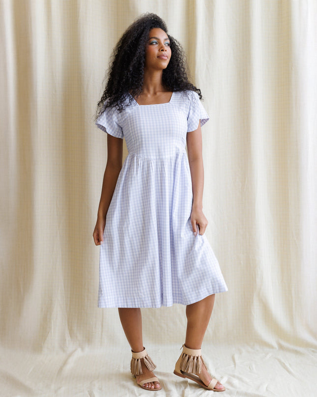 Countryside Gingham Midi Dress - Final Sale
