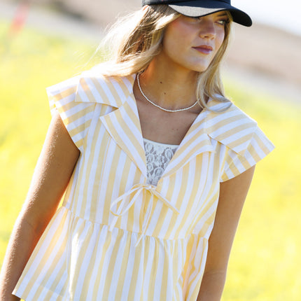 Sunshine Stripe Top — Final Sale